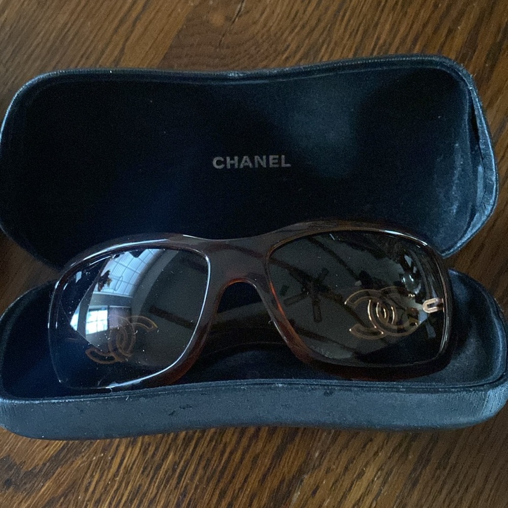 Chanel tortoise sunglasses